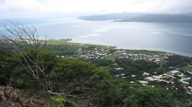 View from summit on Raiatea