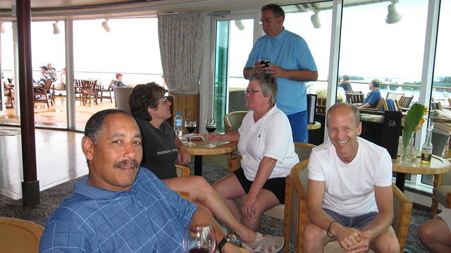 Hanging out in the lounge